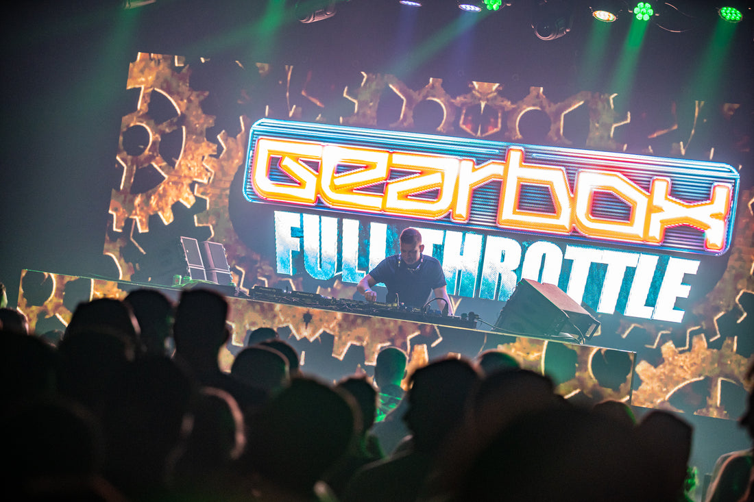 Gearbox Full Throttle gig merchandise