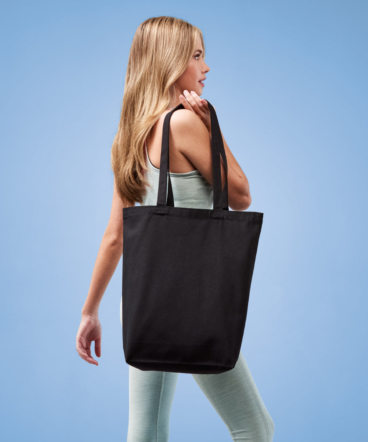 Recycled Premium Canvas Tote Bag with base panel