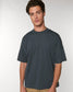Oversize High Neck Drop Shoulder Organic T-Shirt (Mens/Unisex)