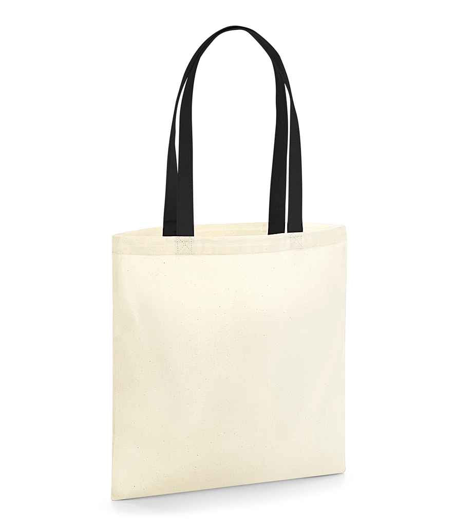 Organic Heavyweight Contrast Handle Tote Bag