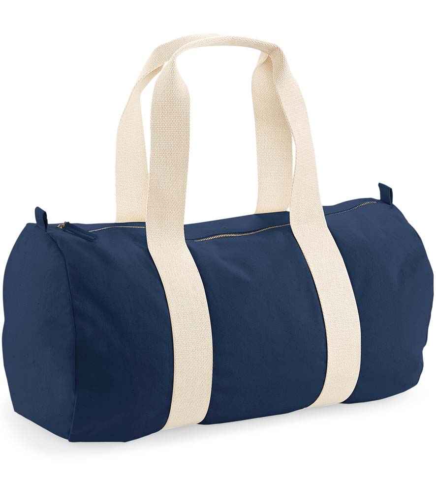Organic Canvas Contrast Strap Duffle Bag