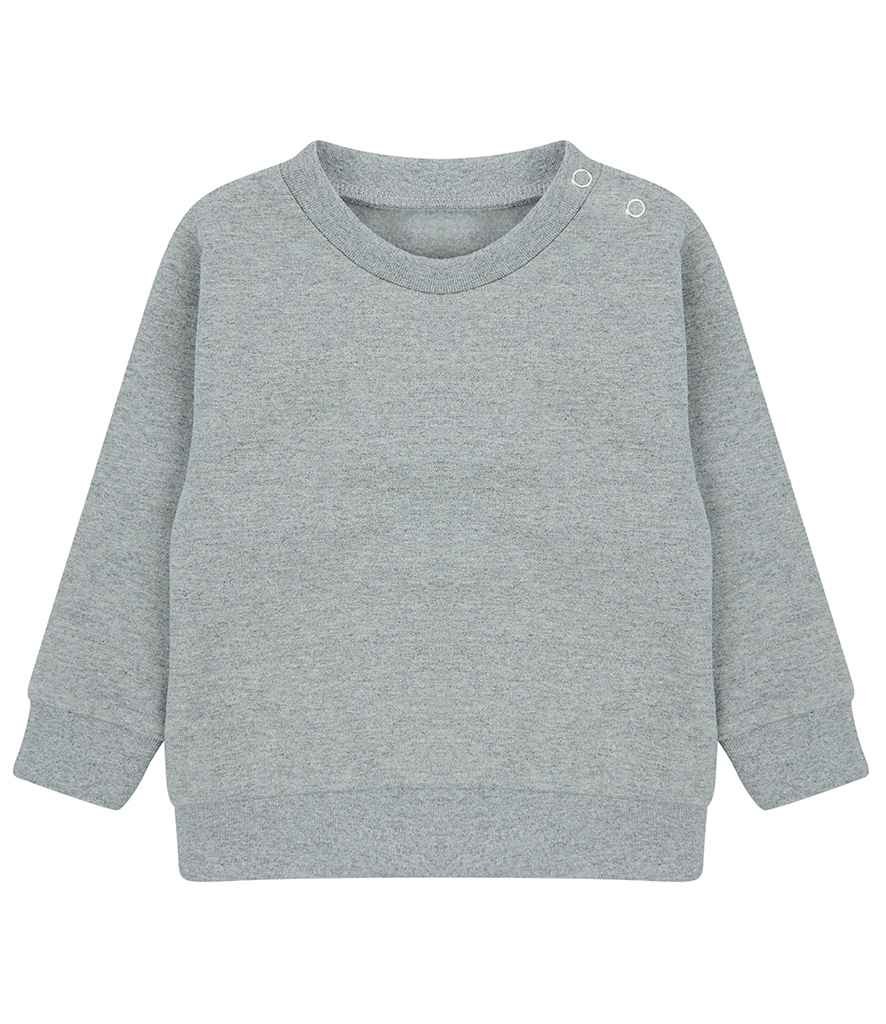 Recycled Baby Sweatshirt with shoulder poppers