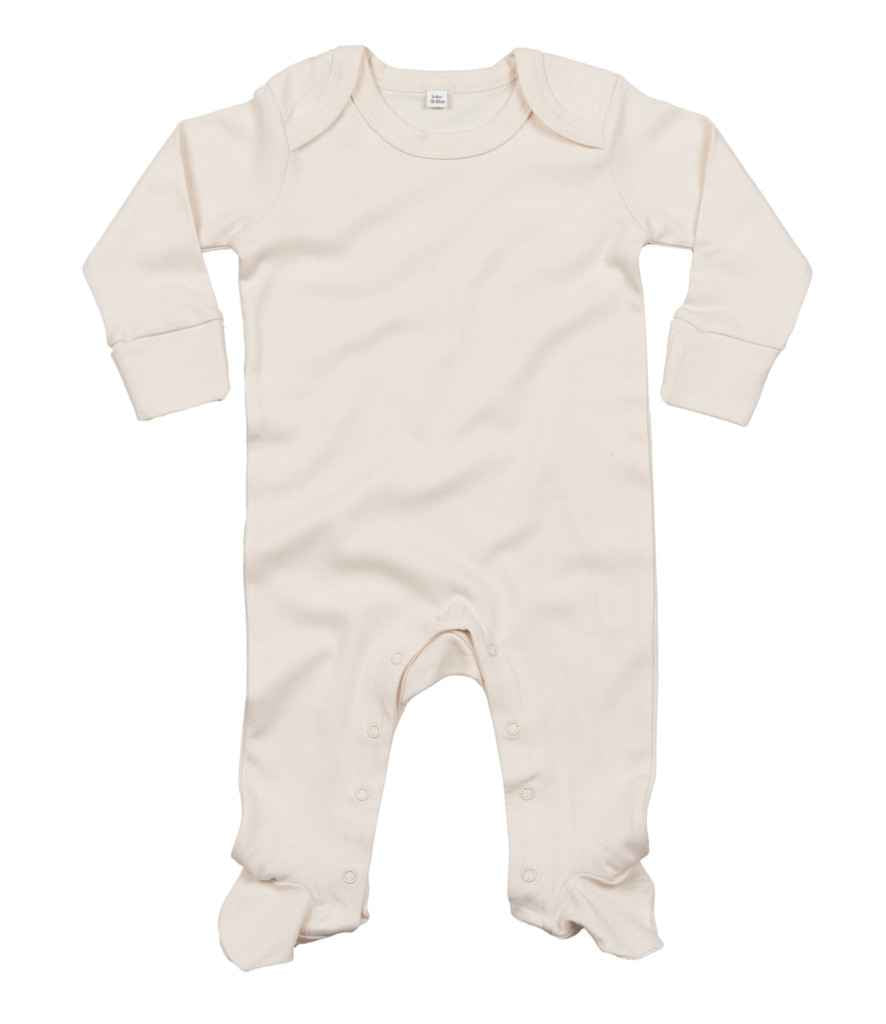 Organic Baby Sleepsuit with scratch mitts