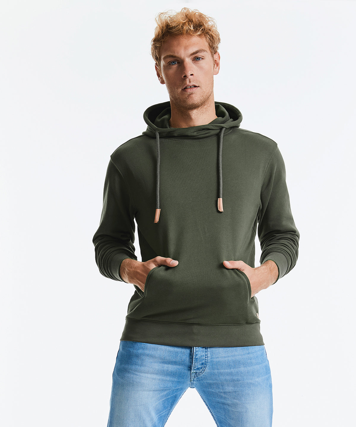 High Collar Organic Side Pocket Hoodie (Mens/Unisex)