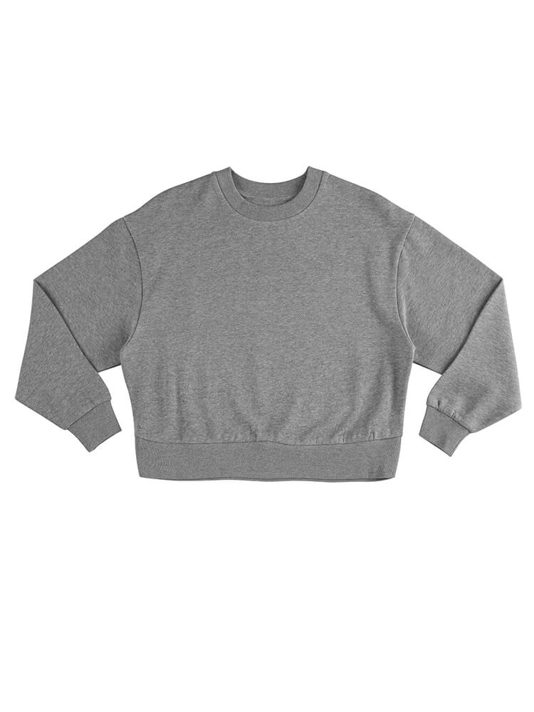 Heavyweight Organic Crop Sweatshirt (Womens)