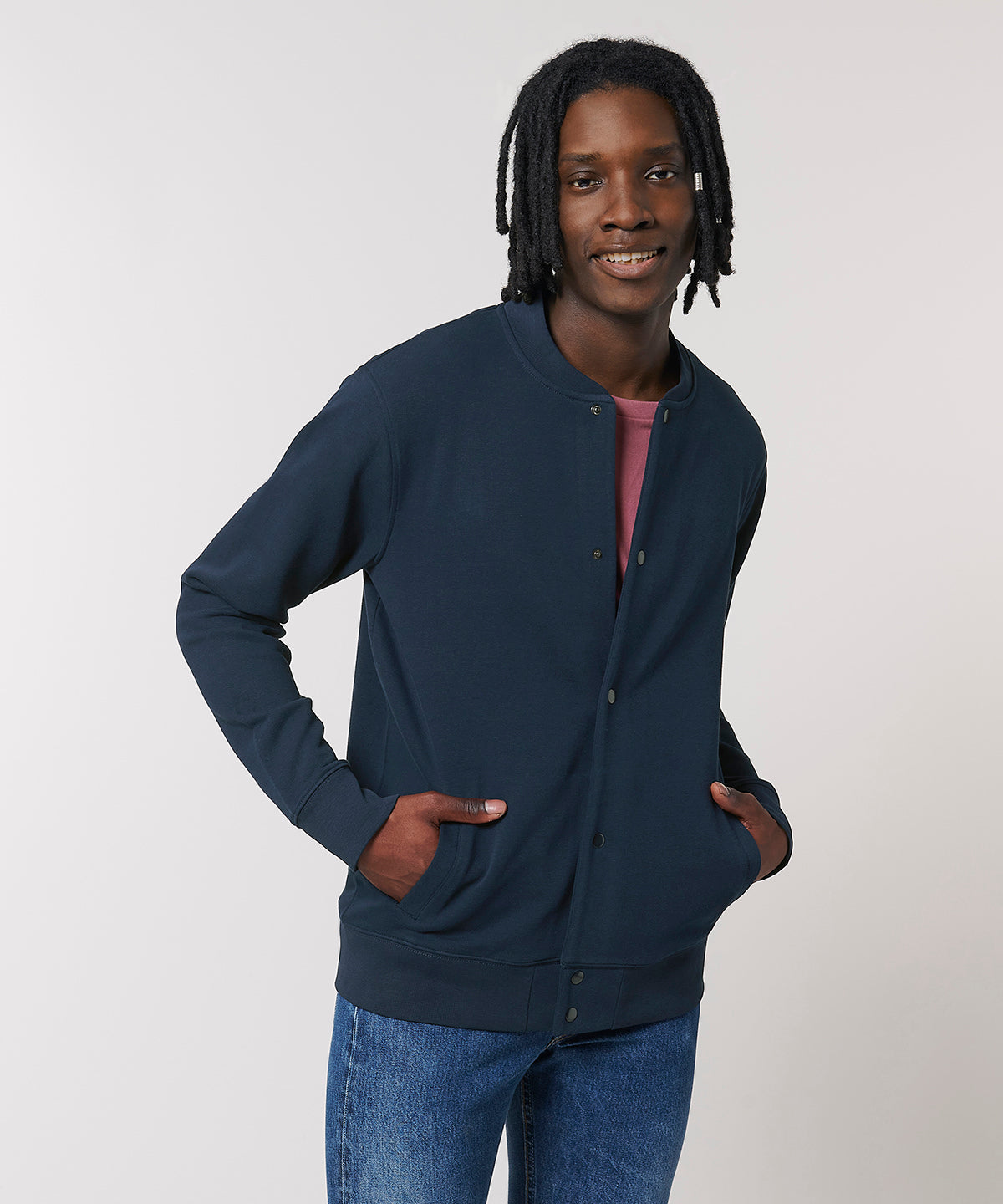 Button Up Organic Sweatshirt (Mens/Unisex)