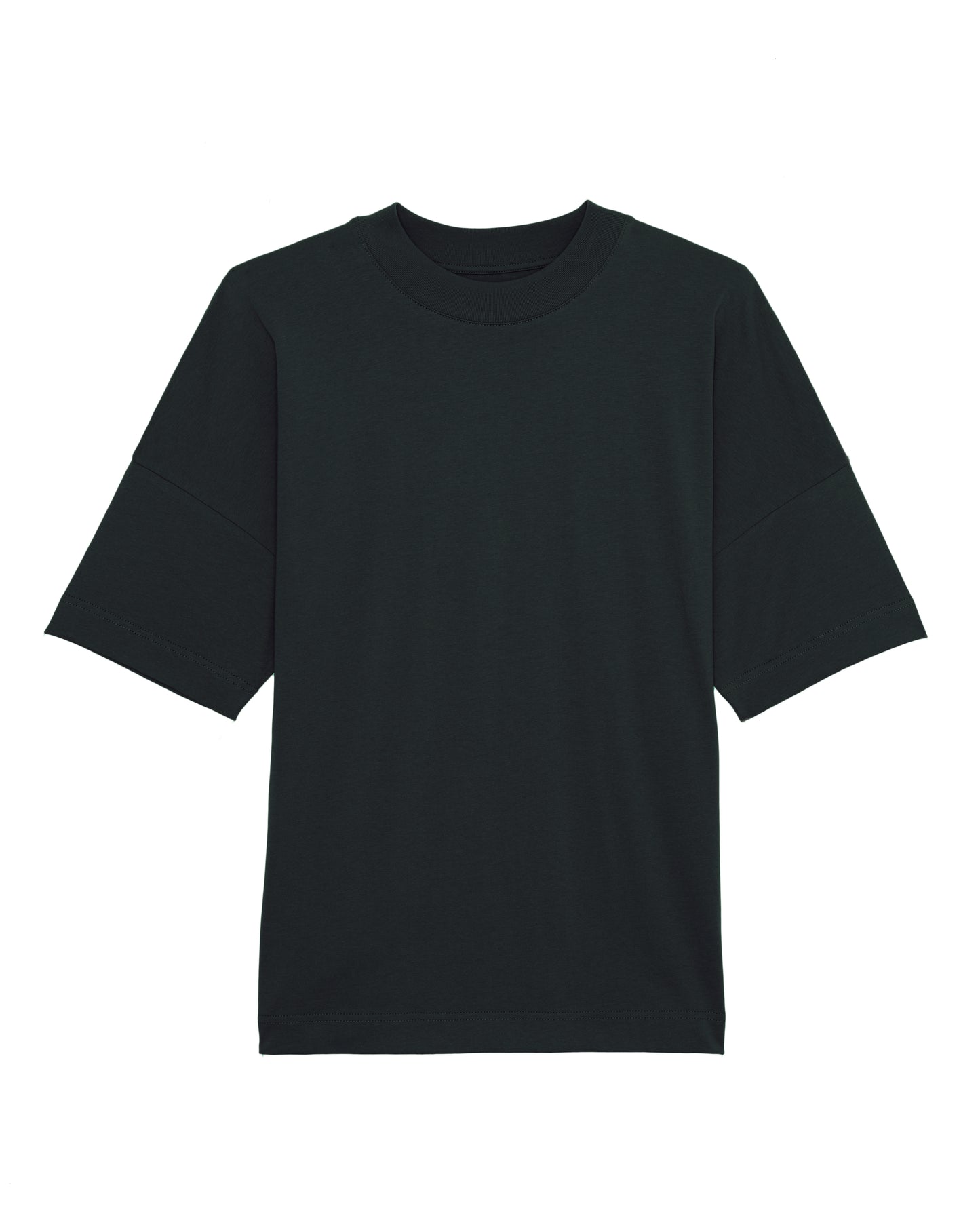 Oversize High Neck Drop Shoulder Organic T-Shirt (Mens/Unisex)