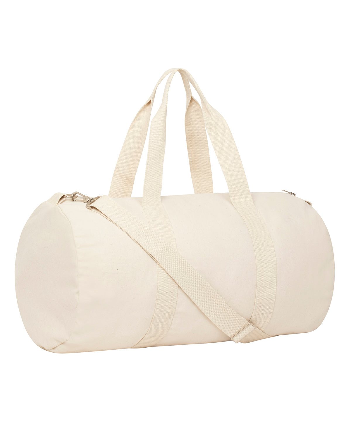 Organic Canvas Duffle Bag with shoulder strap